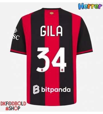 AC Milan Mario Gila #34 Hjemmebanetrøje 2026-27 Kort ærmer AC Milan Mario Gila #34 Hjemmebanetrøje 2026-27 Kort ærmer
